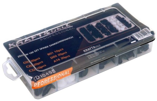 Spinki i klipsy mocujące DO TAPICERKI Kraft&Dale KD10498 100 SZTUK