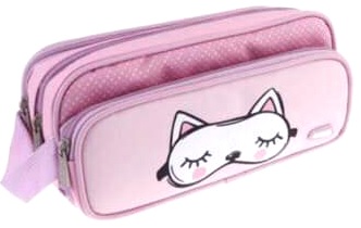 Пенал с тремя отделениями PINK CAT KITTEN