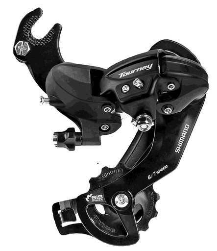 Задний переключатель Shimano Tourney RD-TY300B, 6/7/8 скоростей