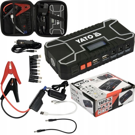 YATO JUMP STARTER POWERBANK АВТОМОБИЛЬНОЕ ПУСКОВОЕ УСТРОЙСТВО 12000мА 12В