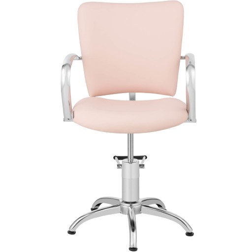 Krzesło Fotel Fryzjerski Kosmetyczny Chester Powder Pink RÓŻOWY