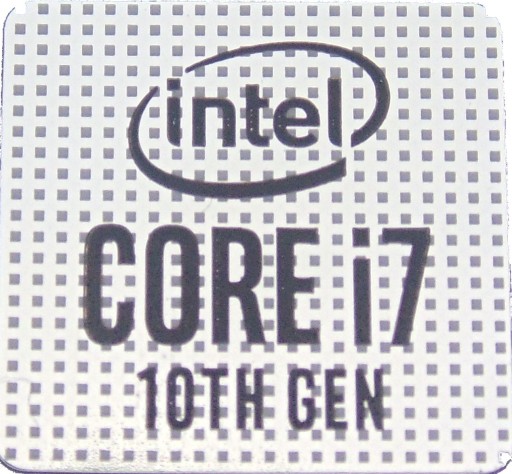 Наклейка INTEL CORE i7 10-го поколения. 18x18 мм [2]