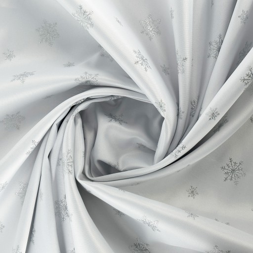 Рождественская дорожка для стола Snow Silver White 40x80 см
