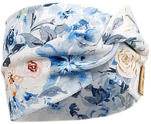 OPASKA NIEMOWLĘCA NA GŁOWĘ USZY DLA DZIEWCZYNKI 34-38cm BLUE ROSES