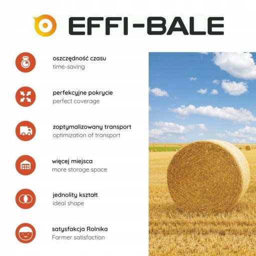 Сетка для обмотки тюков EFFI+ 123/2000 для силоса, соломы, сена DILER