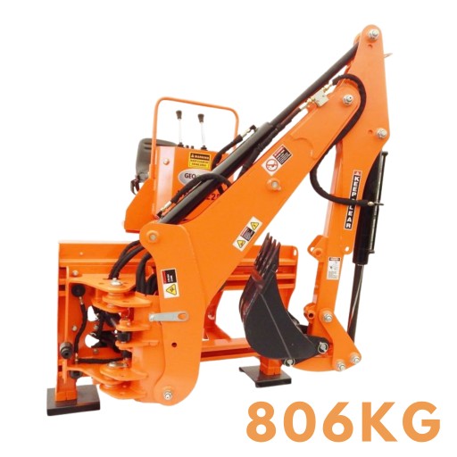 Koparka z przesuwem i pompą hydrauliczną do mini traktora Geograss BHMS225
