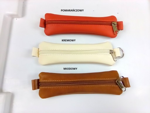 BRELOK ETUI NA KLUCZE - 22 KOLORY 100%SKÓRA