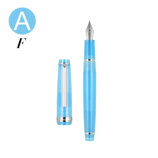 Небесно-голубая перьевая ручка Jinhao 82 Fresh Color, акриловый корпус с серебряным зажимом