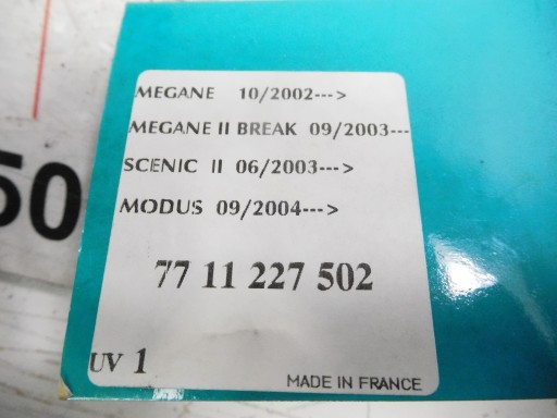 СЕТКА БАГАЖНИКА RENAULT MEGANE II 7711227502