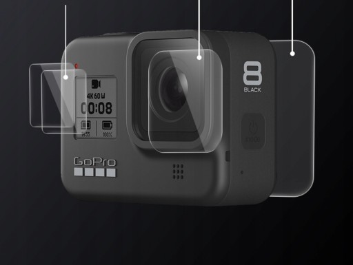 Закаленное стекло 9H Protective SHOOT для GoPro 8 Black