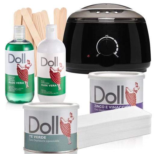DOLL Xanitalia Zestaw 2x wosk do depilacji w puszce 400ml + PODGRZEWACZ