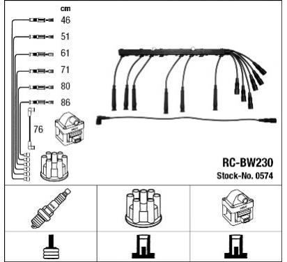 КАБЕЛИ ЗАЖИГАНИЯ NGK RC-BW230 320 325 520 E30