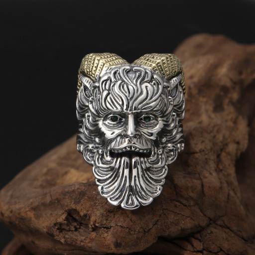 КОЛЬЦО С ПЕЧАТКОЙ Сталь CHNUM ANOM ARIES ODIN 399