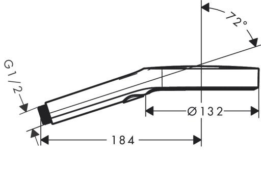 Hansgrohe słuchawka prysznicowa Rainfinity 3jet
