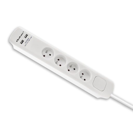 Удлинитель антипомпажный 4gn 2xUSB 1,8м