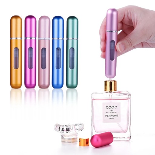PERFUME ATOMIZER Флакон-дозатор для парфюмерной этикетки 5 мл, матовое серебро