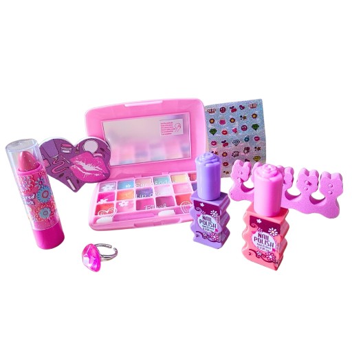 BEAUTY SET ПАЛИТРА ТЕНЕЙ ГУБНАЯ ПОМАДА ЛАК