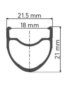 Велосипедный обод DT Swiss RR 411 Symetr. 29er 20H