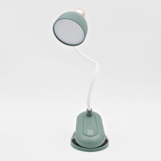 Lampka LED biurkowa z klipsem dotykowa regulowana nocna 3 barwy