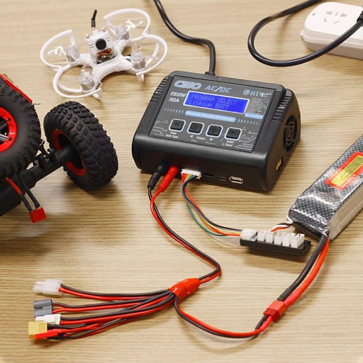 HTRC 150W 10A 1-6S Зарядное устройство переменного/постоянного тока для LiPO Lilon Life LiHV NiMH NiCD PB