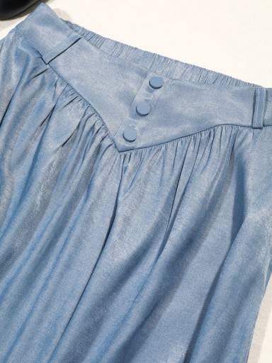 SHEIN DAZY СИНАЯ ЮБКА С ПРАВИЛАМИ XL 40680