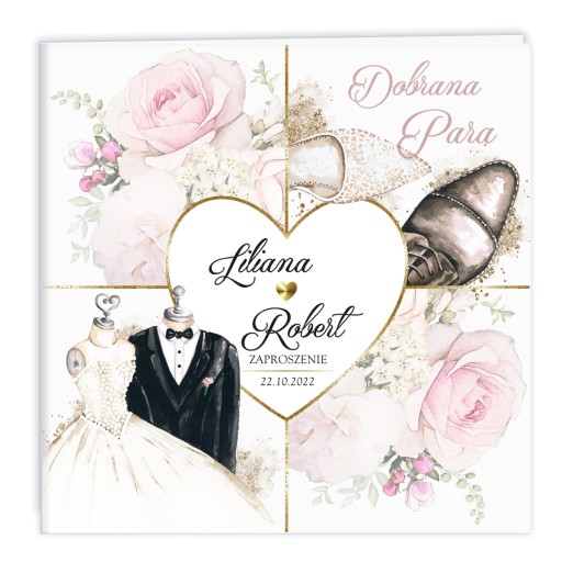 СВАДЕБНЫЕ ПРИГЛАШЕНИЯ ДЛЯ GLAMOUR GOLD WEDDING MS