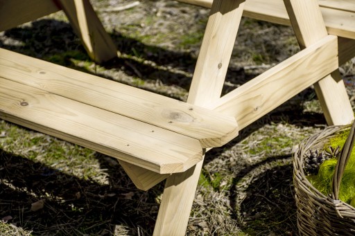 Stolik piknikowy z ławeczkami dla dzieci - 90 cm
