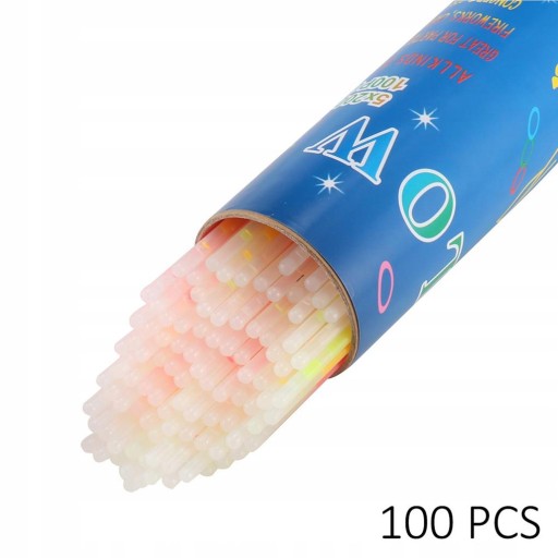 100 sztuk Glow Sticks Fluorescencja Light Stick