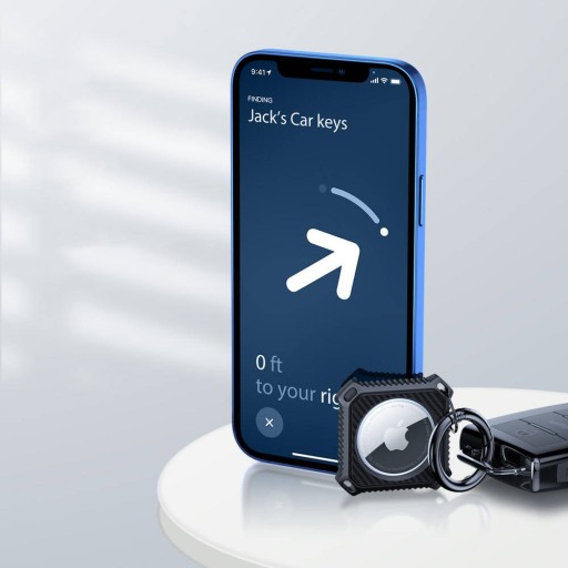 Чехол CARBON ARMOR с брелком ДЛЯ APPLE AIRTAG