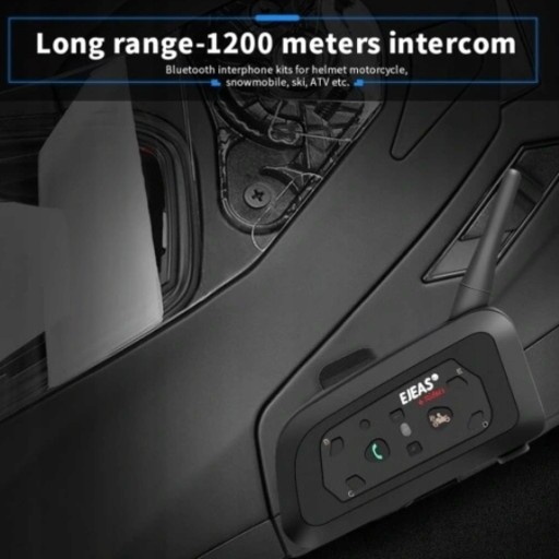 2 комплекта мотоциклетного шлема EJEAS V6 Pro 1200M для