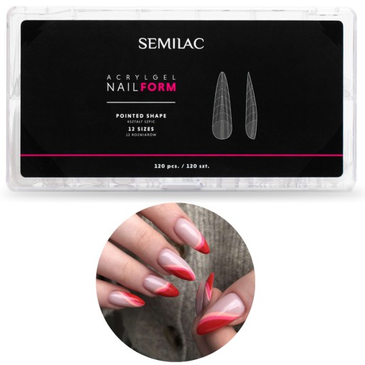 Semilac Upper Forms для акрилового геля Acrylgel Nail Form Pointed Pointed Point 120 SEOL