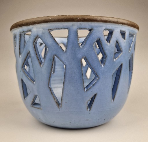 DUŻA AŻUROWANA DONICA Rękodzieło Studio Pottery