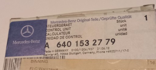 РЕЛЕ СВЕЧ НА ЗАПАЛ МОДУЛЬ ПРЕДВАРИТЕЛЬНОГО ПОДОГРЕВА MERCEDES A6401532779