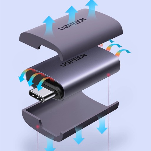 Адаптер USB-C–HDMI Ugreen US320 — серый