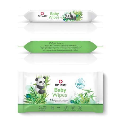 BABY WIPES CHUSTECZKI NAWILŻANE WODĄ 12x64SZT