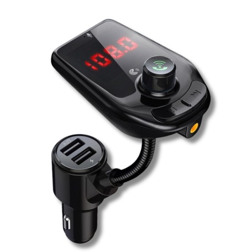 АВТОМОБИЛЬНЫЙ ПЕРЕДАТЧИК BLUETOOTH FM MP3 БЫСТРОЕ ЗАРЯДНОЕ УСТРОЙСТВО 2 разъема USB Type-C