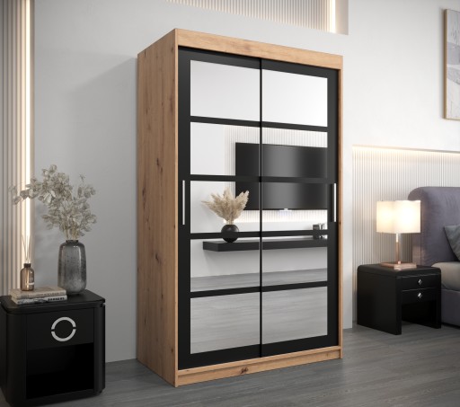 Шкаф-купе двухдверный R2 120 см.