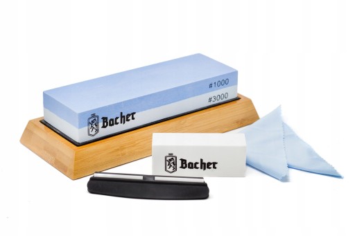 Точилка точильный водный камень для заточки ножей BACHER 1000/3000 SET+EBOOK