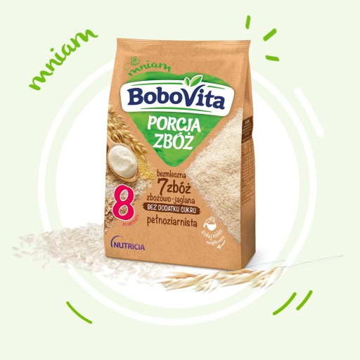 BOBOVITA PORCJA ZBÓŻ Kaszka zbożowo-jaglana 170 g