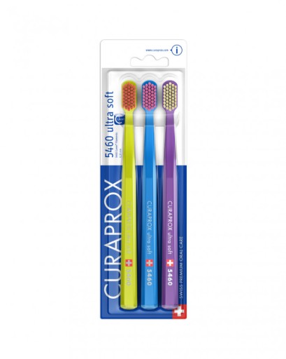 Зубная щетка Curaprox CS 5460 Ultra Soft, разные наборы из 3 шт.