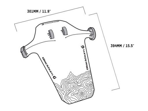 BLACKBURN BARRIER XL БРЫЗГОВОРНИК переднее крыло 77г
