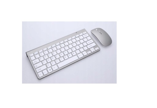 Серебристый комплект клавиатуры и мыши Zenwire