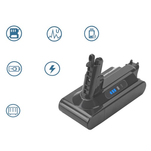 Bateria Zamienna 6000mAh - Dłuższy Czas Pracy dla Odkurzacza V10