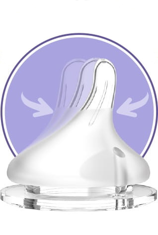 Соска Lansinoh NaturalWave 6m+ F для бутылочки