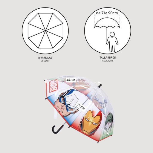Parasol przeciwdeszczowy Avengers Marvel