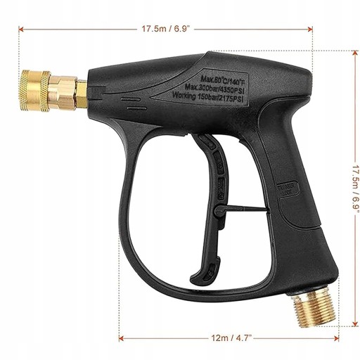 ПИСТОЛЕТ ДЛЯ МОЙКИ ПОД ДАВЛЕНИЕМ KARCHER 4350PSI 22MM 300BAR БЫСТРОРАЗЪЕМНЫЙ РАЗЪЕМ