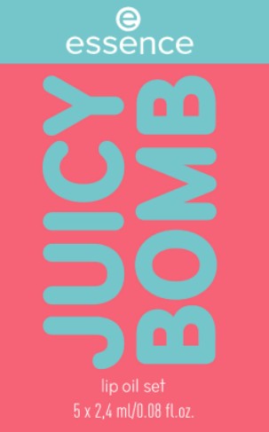 Набор Essence Juicy Bomb из 5 масел для губ