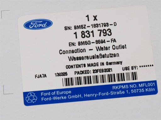 РАЗЪЕМ КОРПУСА ТЕРМОСТАТА 1.6 SIGMA GTDI