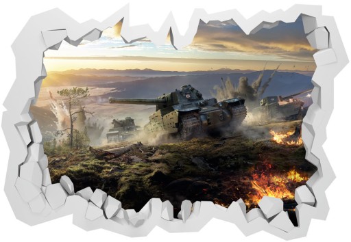 3D наклейки World of Tanks 100x70