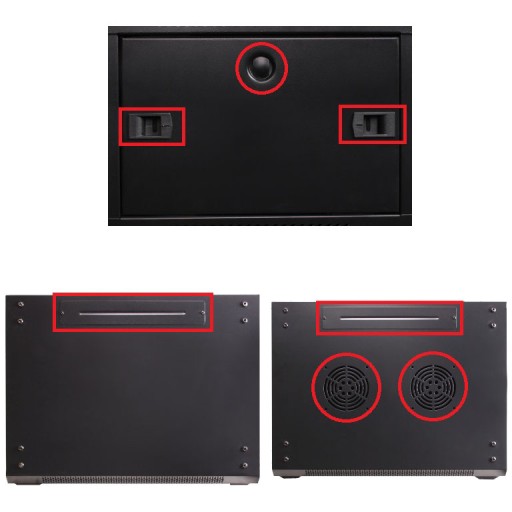 SZAFA RACK GETFORT 19'' 12U 600 SERWEROWA WISZĄCA